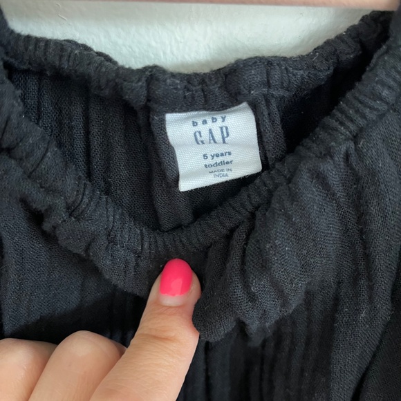 NWOT Gap Kids Cotton Gauze Flutter Sleeve Drop Waist Dress - Picture 3 of 3